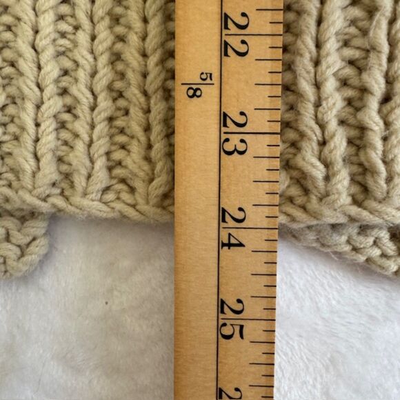 II Sisters Chunky 3/4 Bell Sleeve Womens SZ M Beige Sweater Button Front WARM - Picture 10 of 11